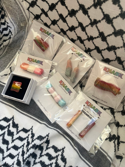 REGNBUE - SNOP ring - ekte godteri, justerbar - Ringer KNASK