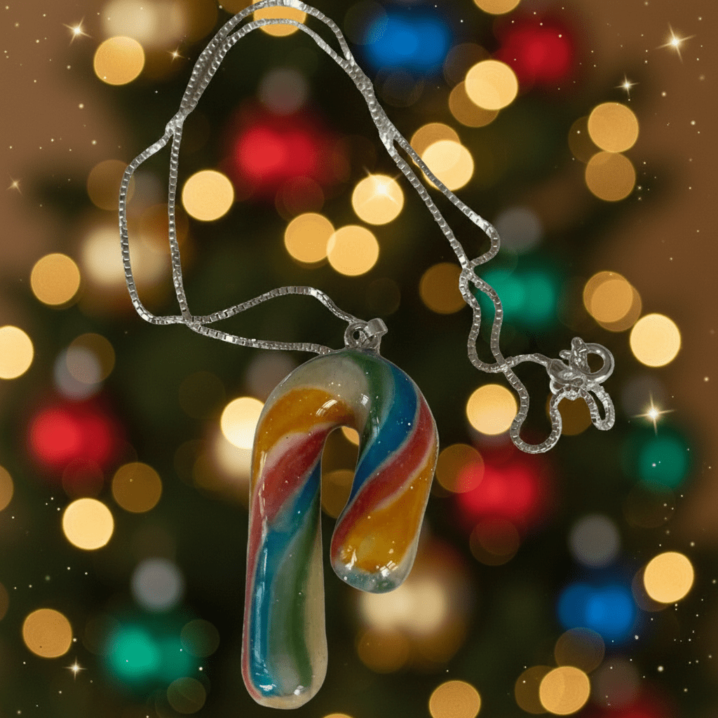 REGNBUE SUKKERSTANG smykke, 925 sølv - KNASK