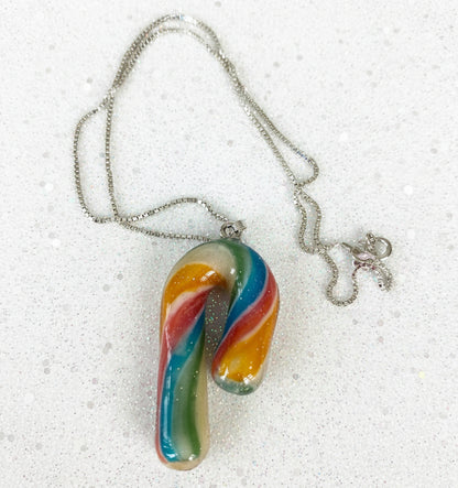 REGNBUE SUKKERSTANG smykke, 925 sølv - KNASK