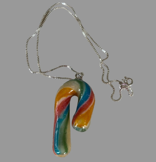 REGNBUE SUKKERSTANG smykke, 925 sølv - KNASK