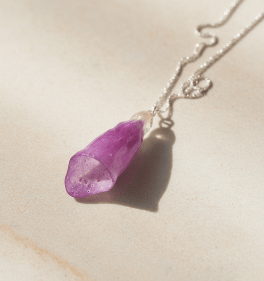 REVEBJELLE blomstersmykke, 3D sølvkjede - Smykke KNASK