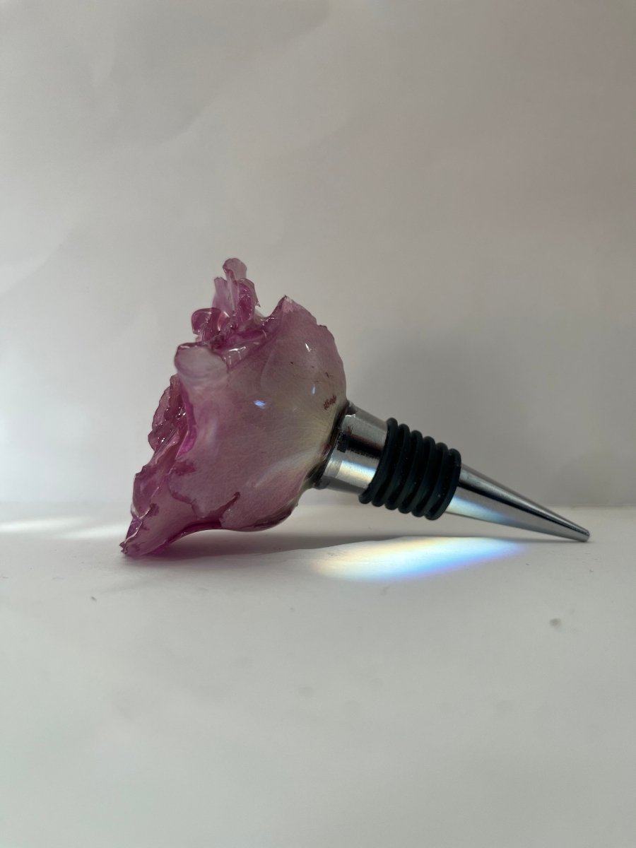 ROSA ROSE 3D vinstopper, ekte tørket blomst - Interiør KNASK