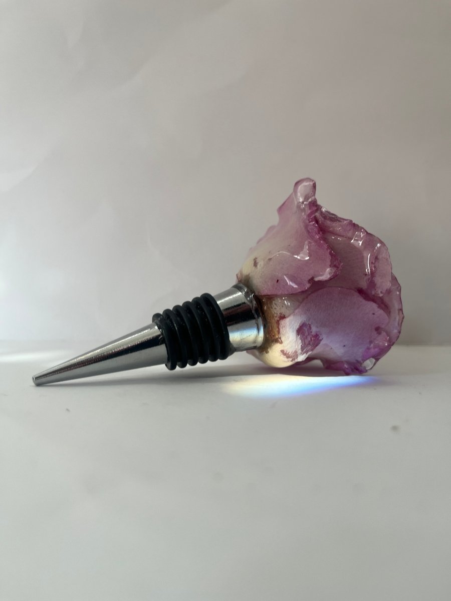 ROSA ROSE 3D vinstopper, ekte tørket blomst - Interiør KNASK