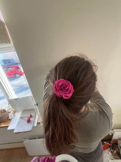 ROSA ROSE hårnål av ekte tørket blomst - Hårpynt KNASK