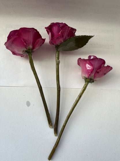 ROSA ROSE hårnål av ekte tørket blomst - Hårpynt KNASK