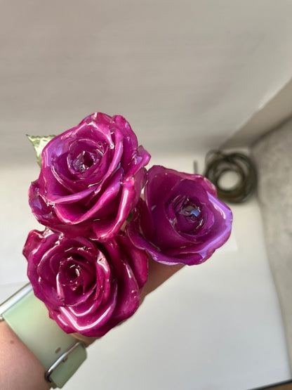 ROSA ROSE hårnål av ekte tørket blomst - Hårpynt KNASK