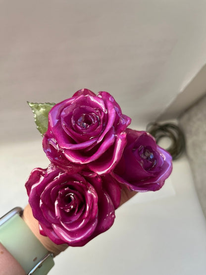 ROSA ROSE hårnål av ekte tørket blomst - Hårpynt KNASK