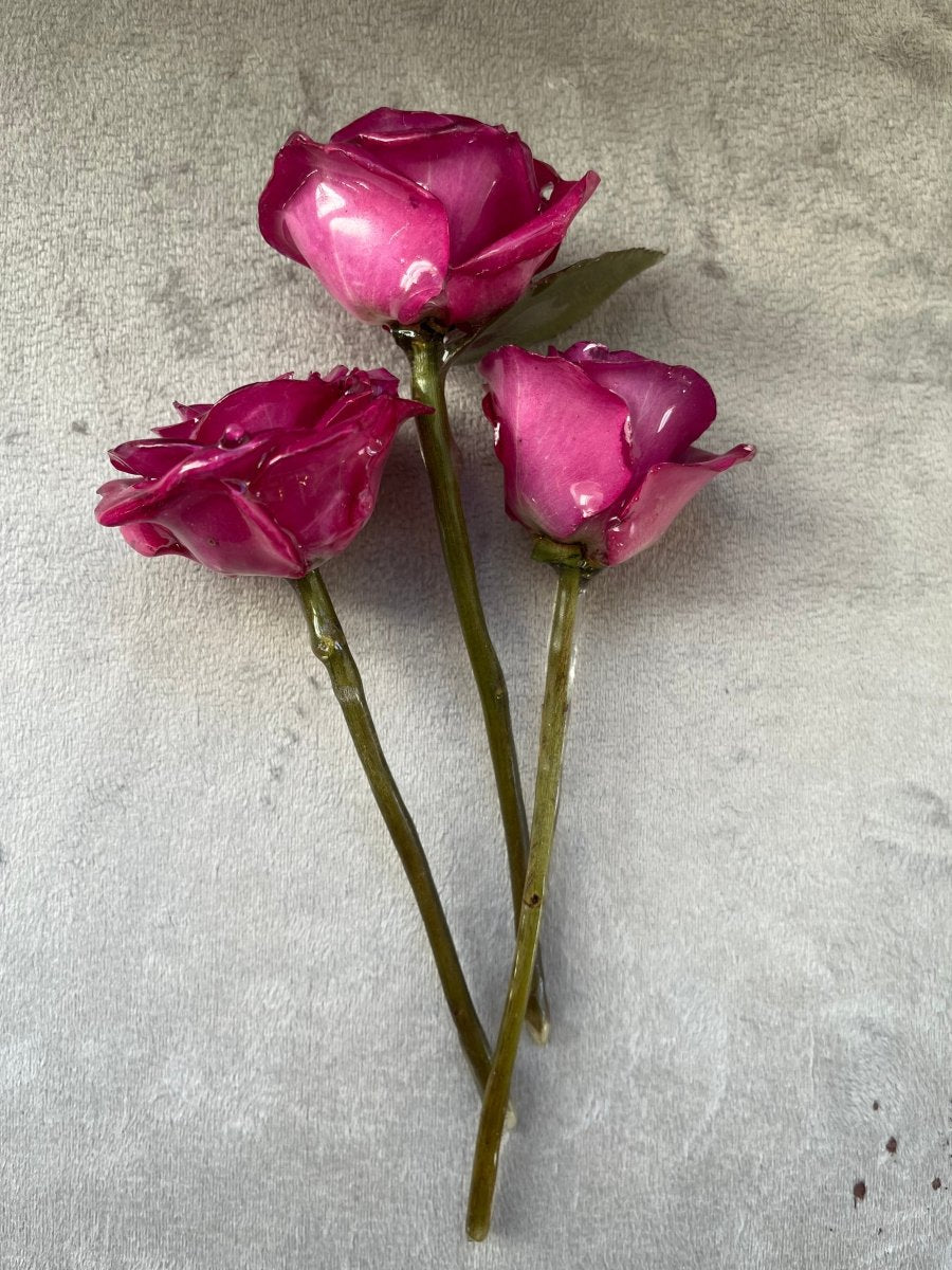 ROSA ROSE hårnål av ekte tørket blomst - Hårpynt KNASK