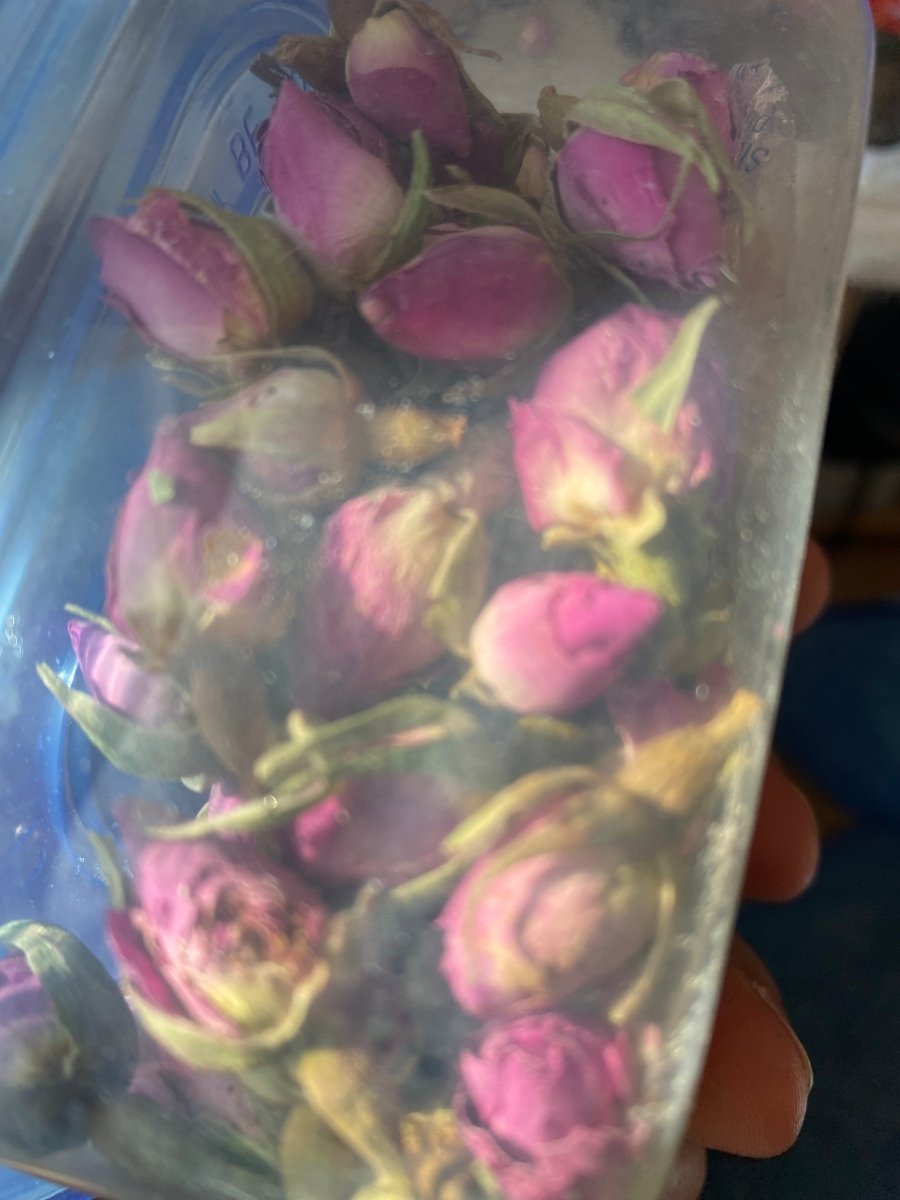ROSA ROSEKNOPPER øredobber, 925 sølv ørestikk med lås - Øredobber KNASK