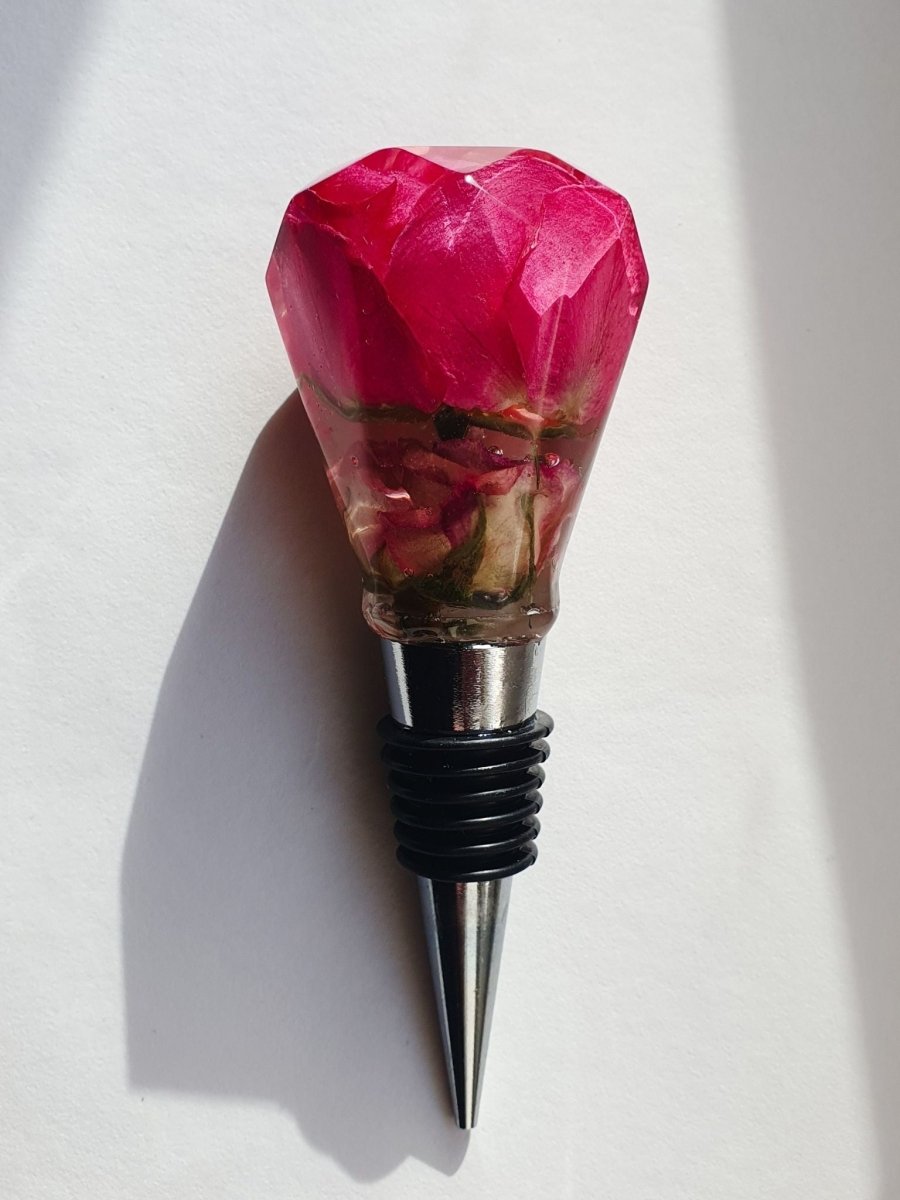 Rosa roser vinstopper, ekte tørkede blomster - Interiør KNASK