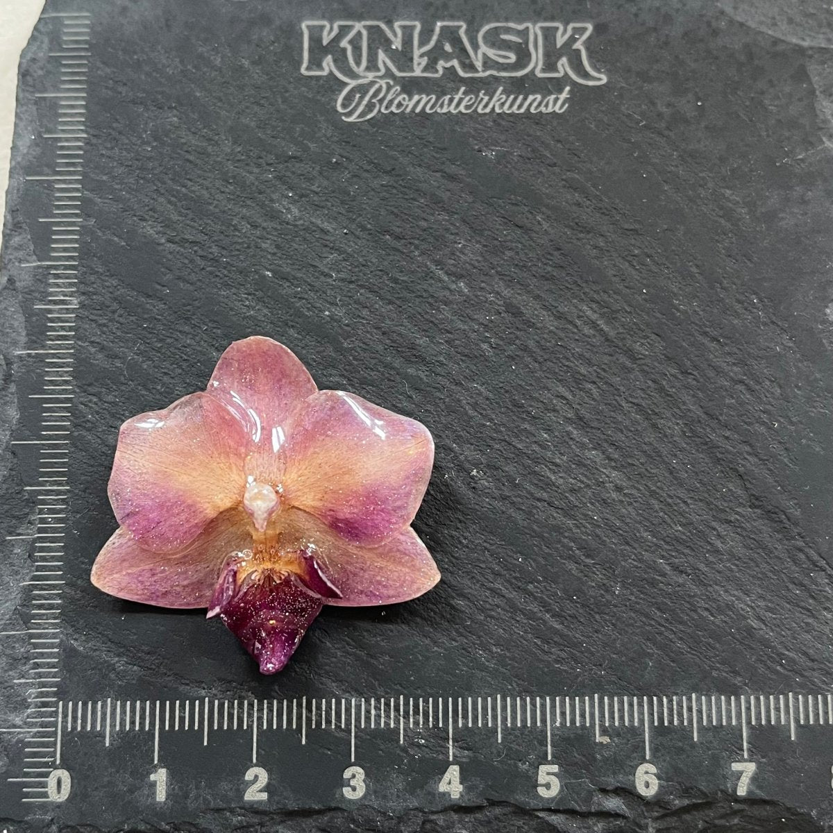 RUSTROSA ORKIDÉ smykke - ekte tørket blomst - Smykke KNASK