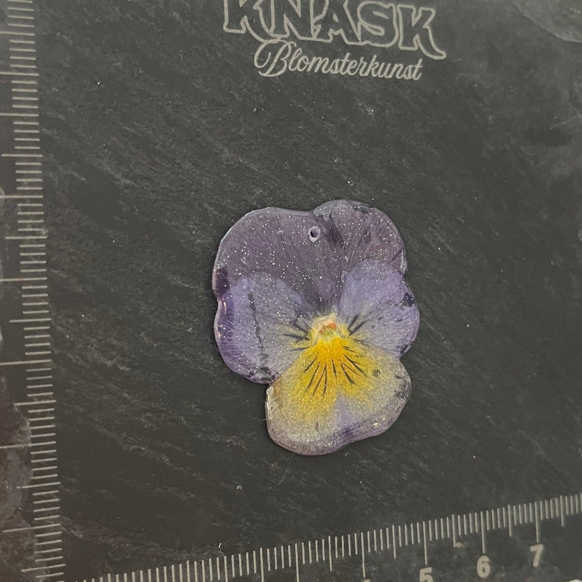 SAFTIG FIOL smykke - ekte tørket blomst - Smykke KNASK