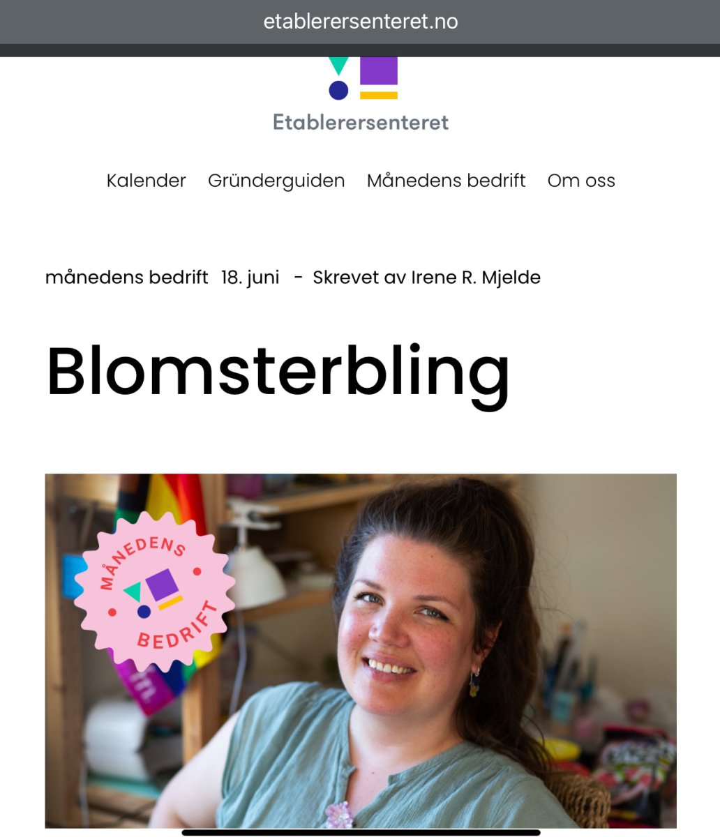 SAKURA KIRSEBÆRBLOMST brosje, 3D - tørket blomst, metallnål - Brosje KNASK