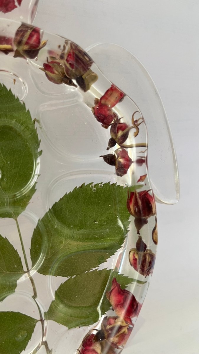 SKILPADDE pyntebrett - ekte roser - Interiør KNASK