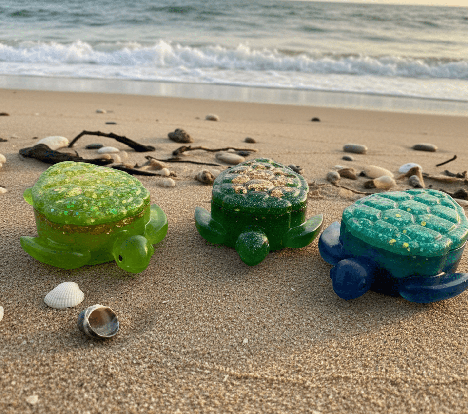 SKILPADDE smykkeskrin med lokk - Interiør KNASK