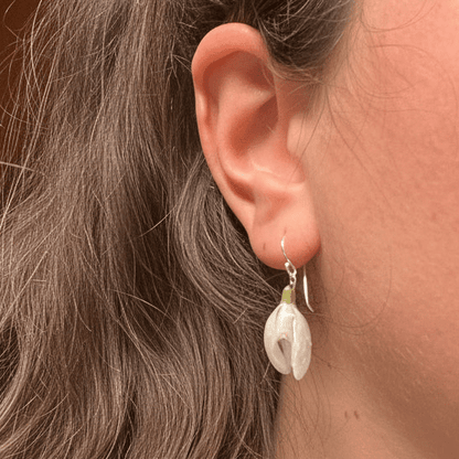 SNEKLOKKER snøklokker øredobber - ekte tørkede blomster - Øredobber KNASK