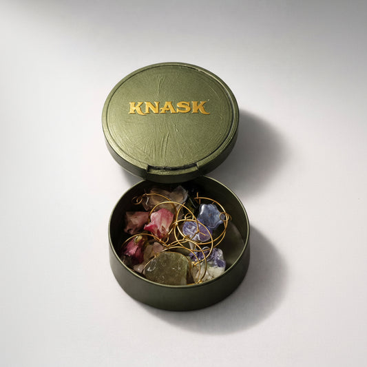 SNUSBOKS smykkeskrin - Materialer KNASK