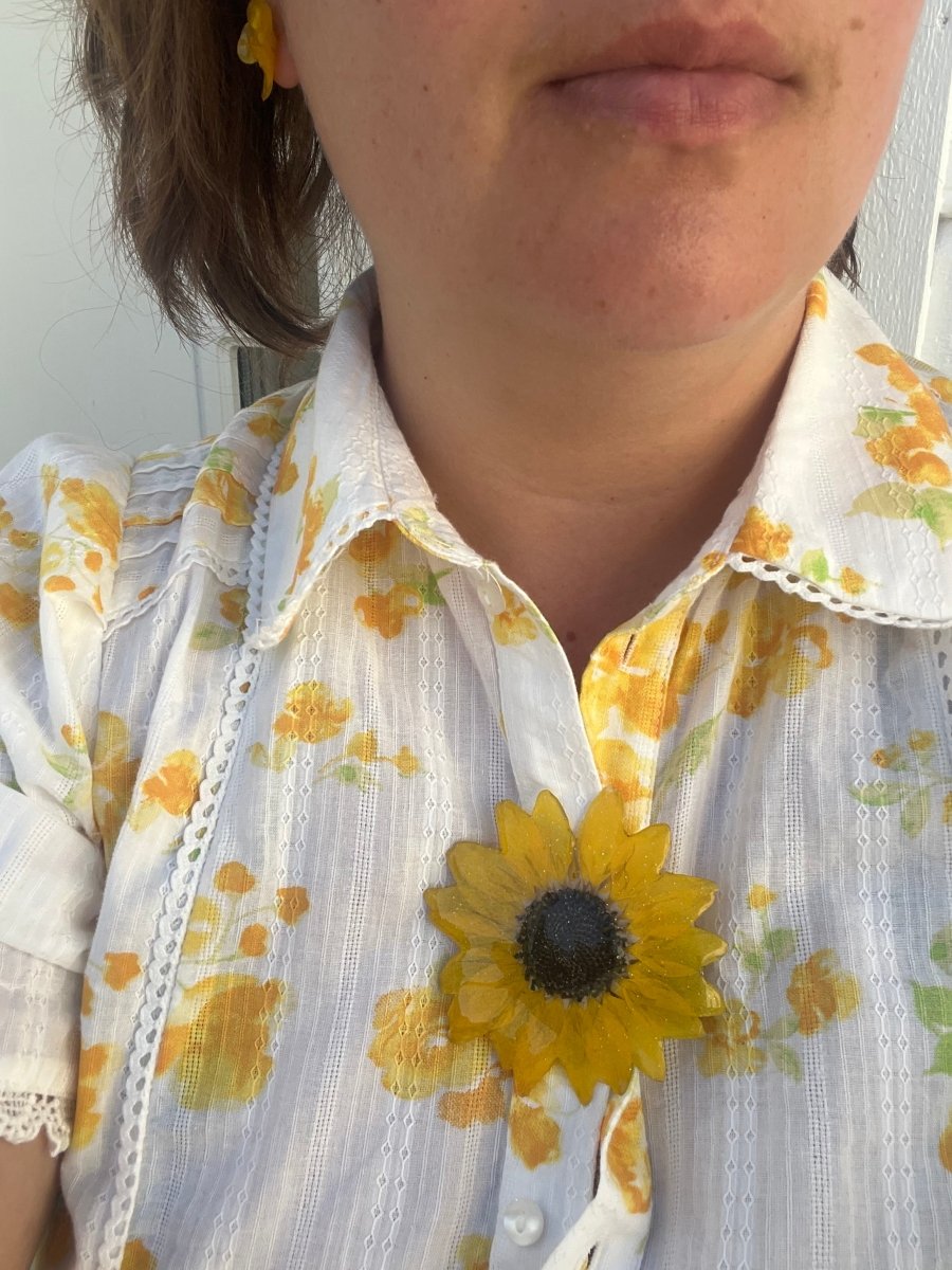 SOLSIKKE hårspenne, krokodilleklemme - Hårpynt KNASK