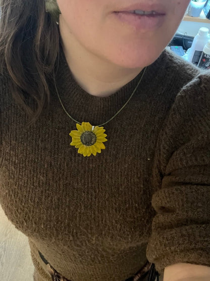 SOLSIKKE smykke - ekte tørket blomst - Smykke KNASK