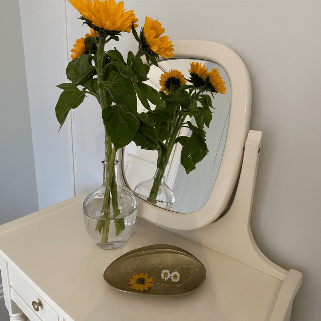SOLSIKKE smykke - ekte tørket blomst - Smykke KNASK