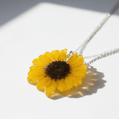 SOLSIKKE smykke - ekte tørket blomst - Smykke KNASK