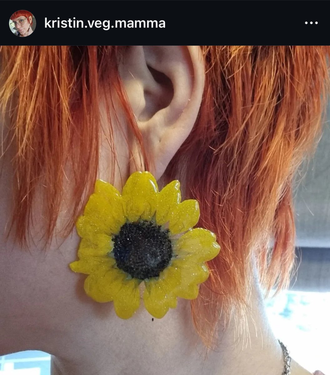 SOLSIKKER øredobber, 925 sølv ørekroker - Øredobber KNASK