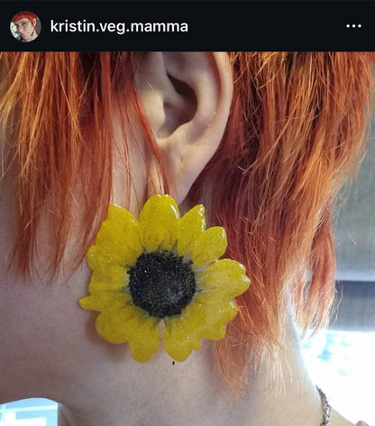 SOLSIKKER øredobber, 925 sølv ørekroker - Øredobber KNASK