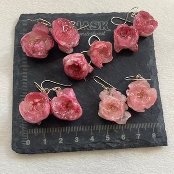 SOMMERHIT ORKIDÉ GAVESETT - ekte tørkede blomster, sølv - KNASK