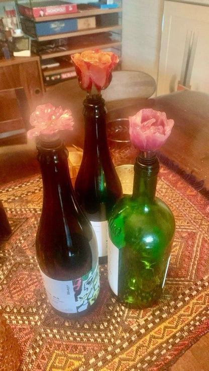 TULIPAN 3D vinstopper, ekte tørket blomst - Interiør KNASK