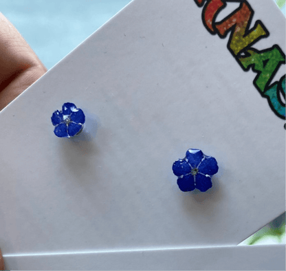 VÅRKJÆRMINNE øredobber, ekte tørkede blomster - Øredobber KNASK