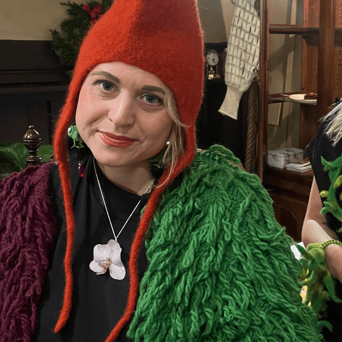 VENUS ORKIDÉ smykke - ekte tørket blomst - sølv - Smykke KNASK