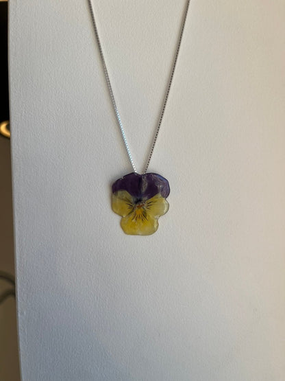 VILLA FIOL smykke - ekte tørket stemorsblomst - Smykke KNASK