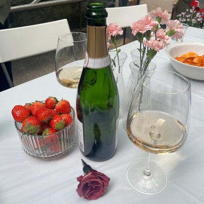 VINRØD ROSE vinstopper - ekte tørket blomst - Interiør KNASK