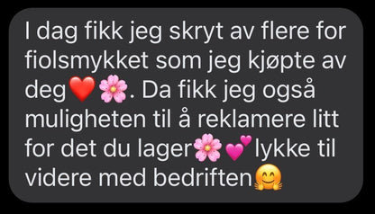 VIOLETTA FIOL smykke - ekte stemorsblomst, Viola tricolor - Smykke KNASK